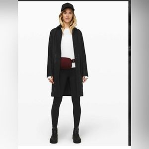 Lululemon Roam Far Wool CoatHeathered Black / Black NWT - 8